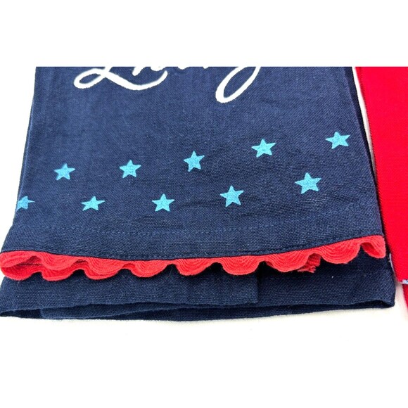 Kay Dee Designs Large Tea Towels Set of 3 Americana Patriotic Liberty Free 16x26 - Picture 5 of 15